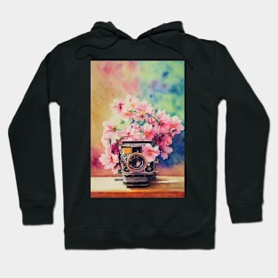 Watercolor vintage camera Hoodie